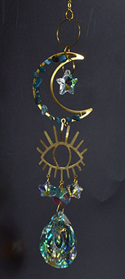 Evil Eye Crescent Sun CatcherMythical Collectibles