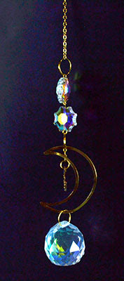 Crescent Moon Sun Catcher Mythical Collectibles