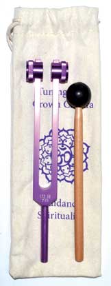 Crown Chakra Purple Tuning Fork Mythical Collectibles