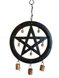Black Pentagram Wind Chime Mythical Collectibles