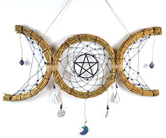 Triple Moon Wreath Wall Hanging Mythical Collectibles