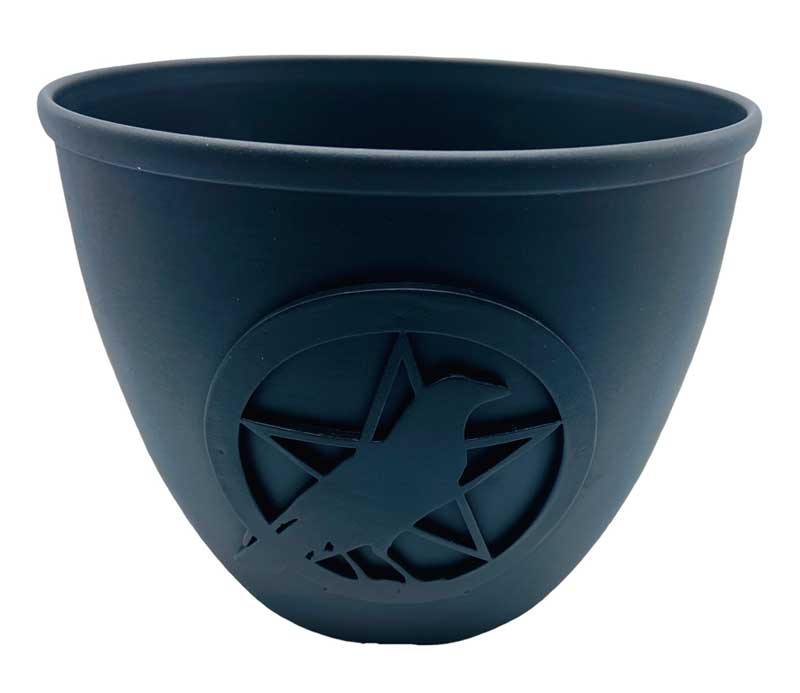 Pentagram & Crow Taper Candle Holder