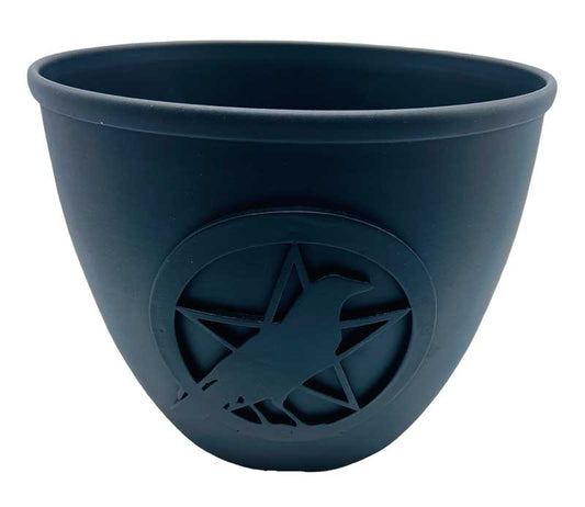 Pentagram & Crow Taper Candle Holder